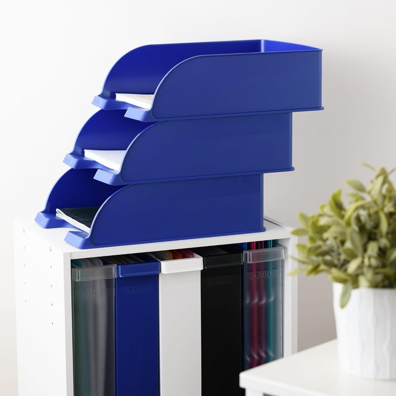 Leitz Plus Slim A4 Irattálca Fagyott Fehér Levéltartó - 1 pc., Transparent