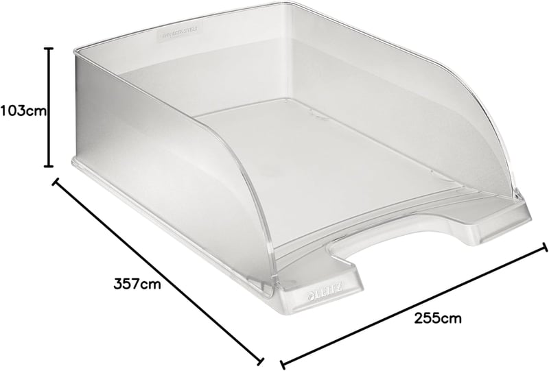 Leitz Plus Slim A4 Irattálca Fagyott Fehér Levéltartó - 1 pc., Transparent