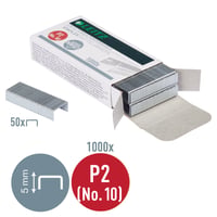 Capse Leitz Power Performance P2 nr. 10, zincate, pachet de 1000 bucăți 3