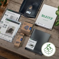 Prezentačná zložka Leitz Recycle A4, 20 fixných plastových vreciek, kapacita 40 listov, 100 % recyklovateľná, čierna 8