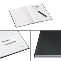 Leitz Solid A4 Keményfedeles Vonalas Notesz - 160 oldal, 80 lap, 80 g/m² FSC papír, Fekete 3