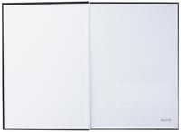 Leitz Solid A4 Keményfedeles Vonalas Notesz - 160 oldal, 80 lap, 80 g/m² FSC papír, Fekete 4
