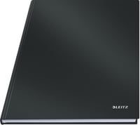 Leitz Solid A4 Keményfedeles Vonalas Notesz - 160 oldal, 80 lap, 80 g/m² FSC papír, Fekete 1