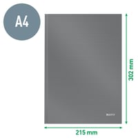 Leitz Solid A4 zápisník s tvrdou väzbou, linajkový, 160 strán, 80 listov, FSC papier 80g/m², povrch odolný proti poškriabaniu, svetločervený, kancelársky, školský denník 4