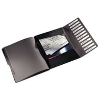 Leitz Solid A4 zakladač s registrom PP, 12 priečinkov, čierny 3