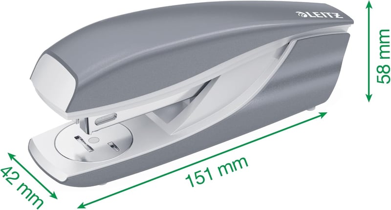 Leitz tűzőgép 30 lap kapacitás irodai tűzőgép - 30 sheet, ice blue, Cardboard packaging
