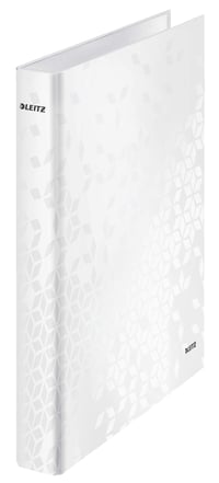Zakladač s krúžkovou mechanikou Leitz WOW 42410001, A4, 40 mm, 230 listov - perleťovo biela 1