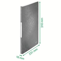 Leitz WOW 46320036 Prezentačná zložka A4 PP 40 vreciek metalická modrá 4