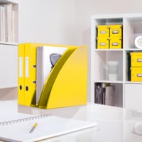 Leitz WOW 52771016 Biblioraft A4 pentru Documente și Reviste cu Orificiu pentru Deget, Galben 2