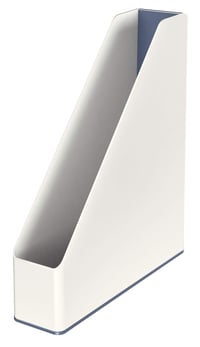 Leitz WOW 53621001 Stojan na časopisy A4 dvojfarebný biely/sivý Duo Colour na ukladanie kancelárskych zložiek 1