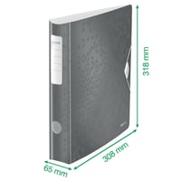 Zakladač Leitz WOW Active 11070036 A4 – metalická modrá – 6,5 cm 4