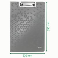 Leitz WOW Doska s klipom, polyfoam, kovový klip, metalická modrá 5