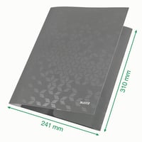 Leitz Wow kartónový obal s gumičkou A4 ružový – Zakladač s pružným uzáverom 4