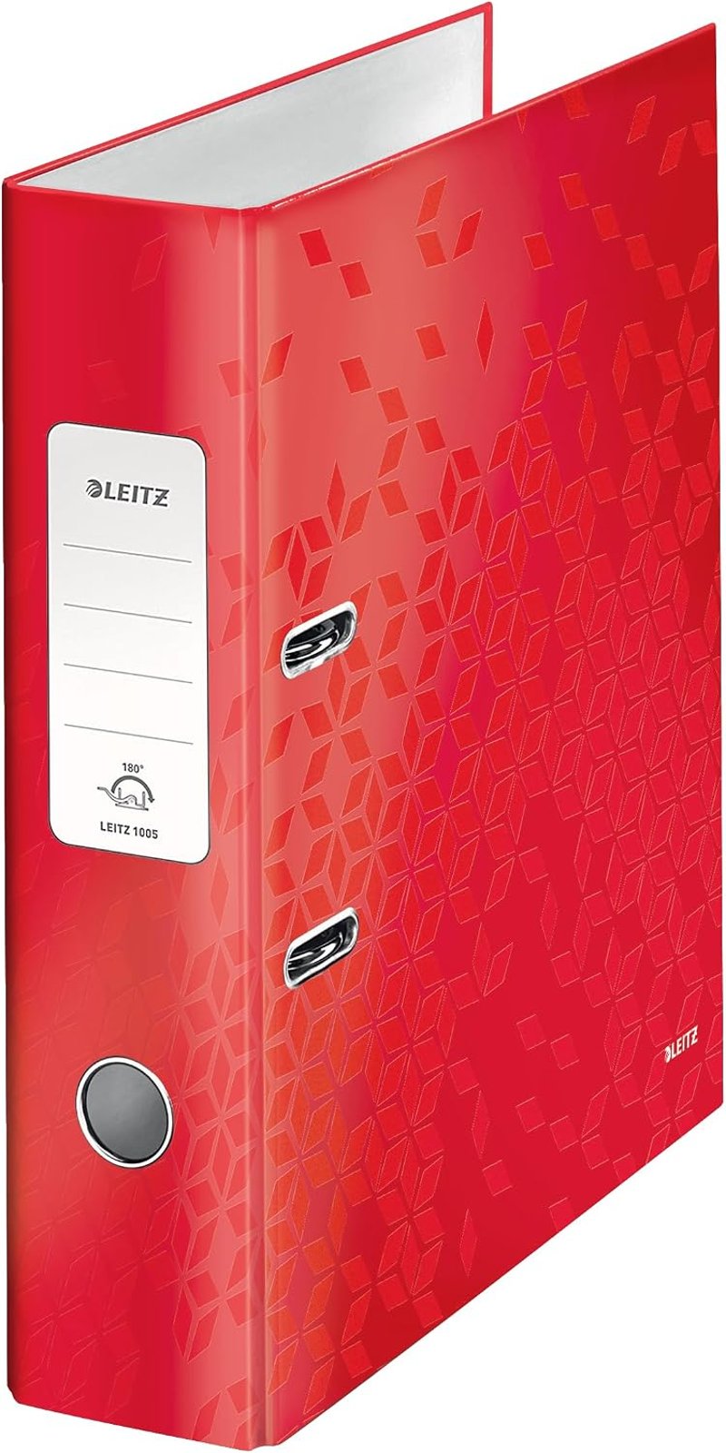Leitz WOW iratrendező 180°-os mechanikával, A4, 8 cm gerincszélesség - piros