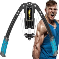 LEJIEYIN Állítható Power Twister 10-200 kg - Hidraulikus Mellizom Edző Eszköz Felsőtest Erősítéshez - Kék Fitness Edzőgép Otthoni Edzéshez 1