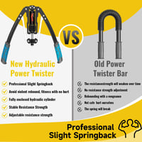 LEJIEYIN Állítható Power Twister 10-200 kg - Hidraulikus Mellizom Edző Eszköz Felsőtest Erősítéshez - Kék Fitness Edzőgép Otthoni Edzéshez 5