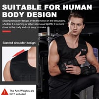 LEKÄRO állítható súlyzott edzőmellény acélsúlyokkal - fekete - 20 kg 5