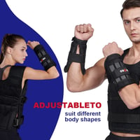 LEKÄRO Állítható Csuklósúly Pár Fitness Edzéshez Futáshoz Sétához - Black - 1 kg 3