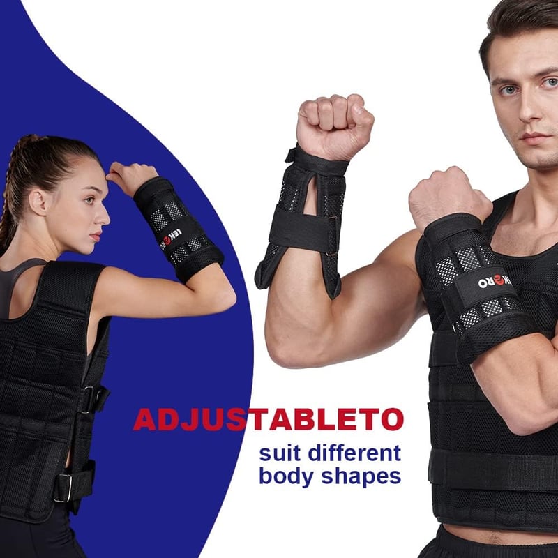 LEKÄRO Állítható Csuklósúly Pár Fitness Edzéshez Futáshoz Sétához - Black - 1 kg