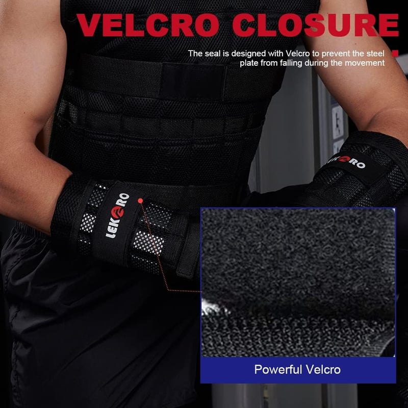 LEKÄRO Állítható Csuklósúly Pár Fitness Edzéshez Futáshoz Sétához - Black - 1 kg