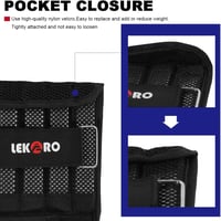 LEKÄRO Állítható Csuklósúly Pár Fitness Edzéshez Futáshoz Sétához - Black - 1 kg 6