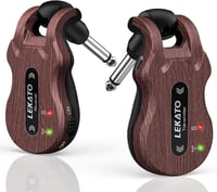 LEKATO 5.8 GHz Vezeték Nélküli Gitár Rendszer - Újratölthető Digitális Adó-Vevő Szett Elektromos Gitárhoz és Basszusgitárhoz 1