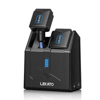 LEKATO 5.8GHz Bezdrôtový gitarový systém s nabíjacou stanicou - 4-kanálová súprava vysielača a prijímača pre gitaru, basgitaru a elektrické nástroje 1