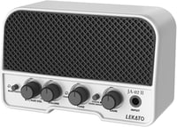 LEKATO 5W Mini Gitárerősítő Bluetooth 5.0 Funkcióval - Hordozható Elektromos Gitár Kombó Erősítő Kettős Hangszóróval, Clean és Overdrive Csa 1