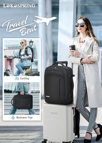 Lekespring Utazási Hátizsák 40x20x25cm Ryanair Fedélzeti Táska 6 Szervezővel 2