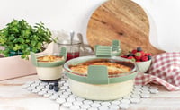 Lékué okrugla staklena posuda za fritezu na vrući zrak - umetak za fritezu na vrući zrak 9