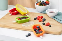 Lékué mini formy na zmrzlinu, stohovateľné, 10,5 cm, 4 ks, mix farieb, silikónové 8