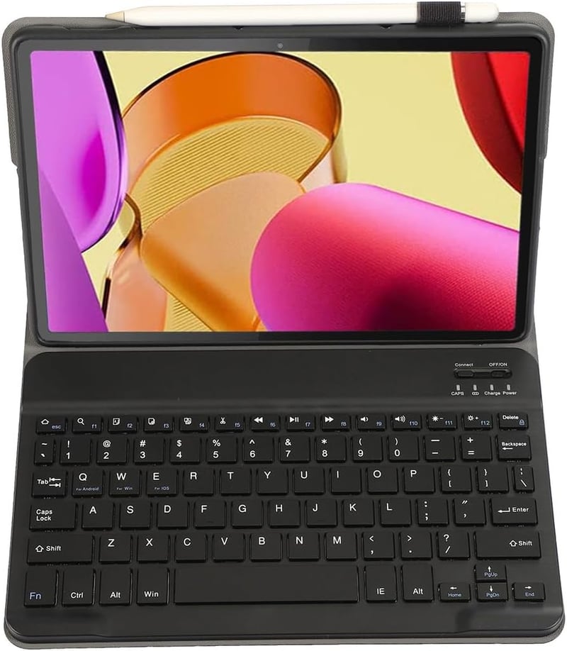 Leleyo Fire Max 11 Mágneses Billentyűzetes Tok QWERTY Eltávolítható Fekete
