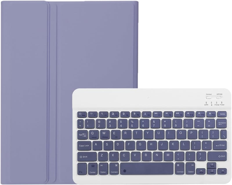 leleyo Lenovo Tab M11 K11 Idea Tab 11" Billentyűzetes Tok Mágneses Levehető QWERTY Lila