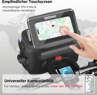 LEMEGO Vízálló Kerékpár Kormánytáska 4.5L Telefontartóval és Váll Pánttal 3