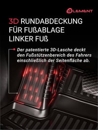LEMENT 3D Gumové autorohože pre Skoda Elroq od roku 2024, materiál TPE, perfektný strih, vysoký okraj, vodotesné, protišmykové, bez zápachu 5