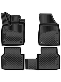 LEMENT 3D Gumové autorohože pre Skoda Elroq od roku 2024, materiál TPE, perfektný strih, vysoký okraj, vodotesné, protišmykové, bez zápachu 1