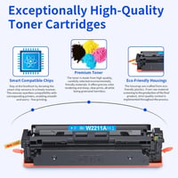 Lemero 207A Toner szett HP Color LaserJet Pro m283fdw m255dw m282nw nyomtatóhoz, 4 db (CMYK) 4