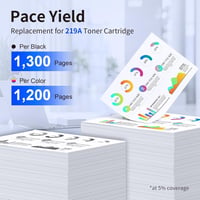 Lemero 219A Kompatibilis Toner HP Color Laserjet Pro MFP 3302FDWG 3302FDW 3302SDW Nyomtatókhoz - 4 Szín Készlet (Fekete, Cián, Magenta, Sárg 4