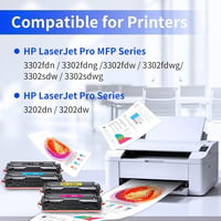 Lemero 219A Kompatibilis Toner HP Color Laserjet Pro MFP 3302FDWG 3302FDW 3302SDW Nyomtatókhoz - 4 Szín Készlet (Fekete, Cián, Magenta, Sárg 3