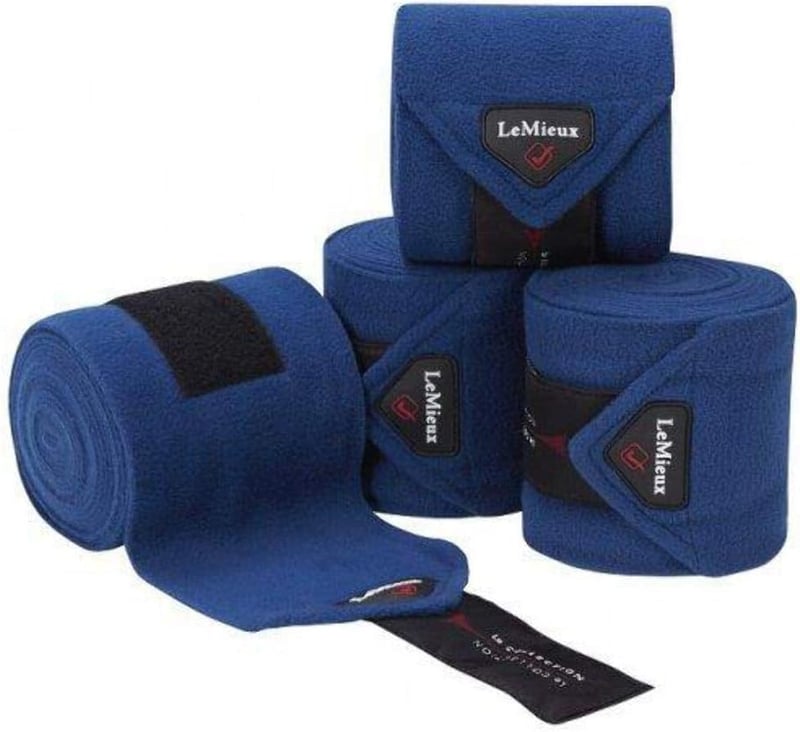 LeMieux Luxury Polo Bandages Benetton Blue lovas lábvédő