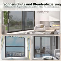 LEMON CLOUD zrcalna folija Srebrna – Solarna folija za prozore za zaštitu od pogleda, prozirna, statička, samoljepljiva, 75 x 200 cm, sa setom alata 7
