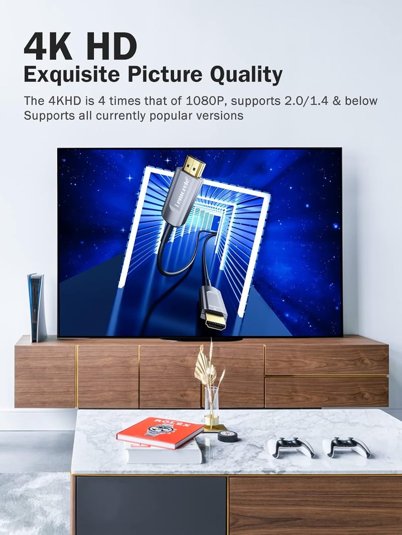 Lemorele HDMI 2.0 optikai kábel 4K@60Hz 18Gbps PS5 Xbox