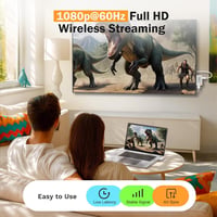 Lemorele Wireless HDMI Adó-Vevő 50m Távolságra, 1080P@60Hz, Miracast/AirPlay, Windows/Android/iOS/macOS 3