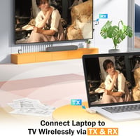 Lemorele Wireless HDMI Adó-Vevő 50m Távolságra, 1080P@60Hz, Miracast/AirPlay, Windows/Android/iOS/macOS 2
