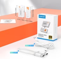 Lemorele Wireless HDMI Adó-Vevő 50m Távolságra, 1080P@60Hz, Miracast/AirPlay, Windows/Android/iOS/macOS 8
