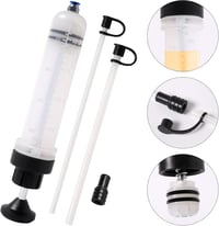 LEMOTO 200ml Olajszívó Fecskendő - Kézi Folyadék Szivattyú Fékfolyadékhoz, Motorolajhoz, Hűtőfolyadékhoz - Autó Olajleszívó Pumpa - 200cc-1 3