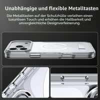 Magnetický kryt Lemxiee pre iPhone 17 Pro Max so stojanom, priehľadné ochranné puzdro kompatibilné s MagSafe 3