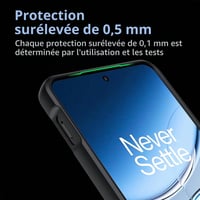 Ochranný kryt Lemxiee na OnePlus Nord 4, čierny, zo silikónu a matného akrylu, odolný voči odtlačkom prstov, šmyku a nárazom 5