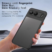 Ochranný kryt Lemxiee na OnePlus Nord 4, čierny, zo silikónu a matného akrylu, odolný voči odtlačkom prstov, šmyku a nárazom 2