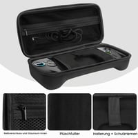 Husă de protecție Lemxiee pentru consolă ROG Xbox Ally X și Ally + 2 folii de protecție din sticlă securizată de 7,0" - Husă/Geantă de protecție rigidă pentru accesorii 5